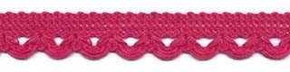 Lusjesband fel roze 12 mm breed per meter