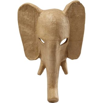 Olifant van papier mache hoogte 34 cm breedte 24 