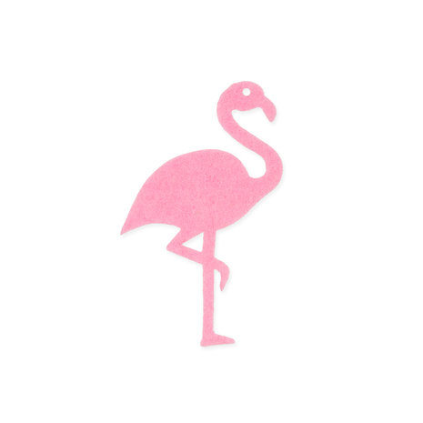 Vilt Flamingo, Roze, 4 stuks per verpakking