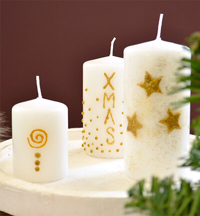 Create personal candles with decorations