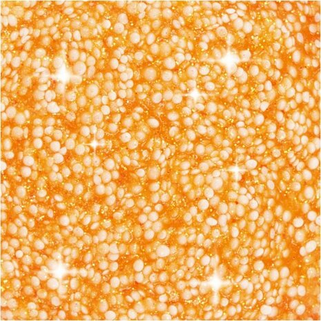 Foam Clay Oranje Glitter