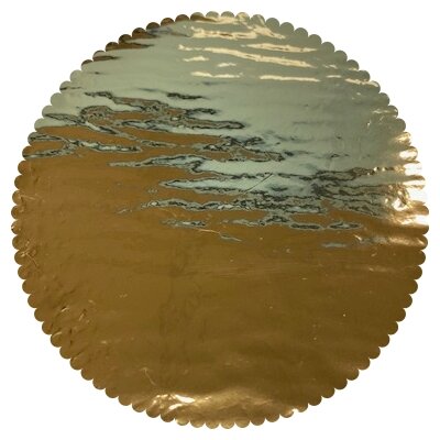 Vilt lap 30 x 40 cm, Goud laag op wit vilt