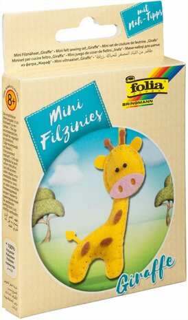  Mini Vilt DIY Pakket Giraf 