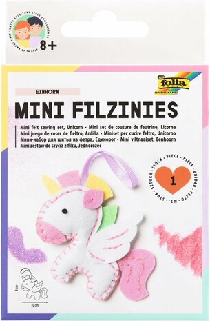  Mini Vilt DIY Pakket Unicorn
