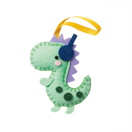 Mini Vilt DIY pakket, Dinosaurus 