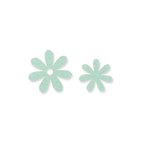 Vilt mini Bloemetjes, Mint, 72 stuks per zakje