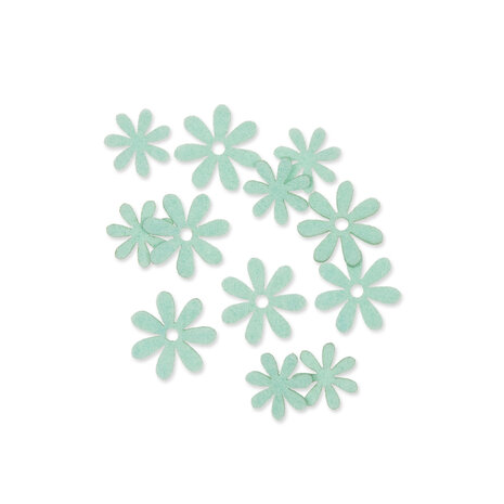 Vilt mini Bloemetjes, Mint, 72 stuks per zakje