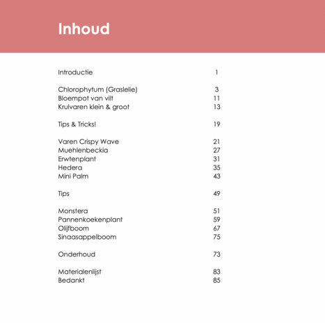 DIY Vilt Plantenboek