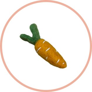 Handgemaakte wol vilt, Wortel, klein