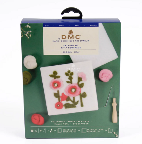 DMC Wol vilt DIY set: Hollyrock
