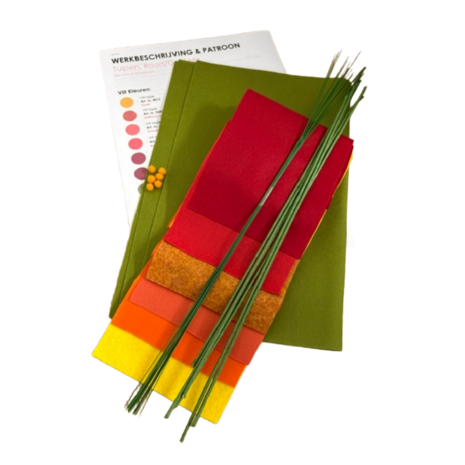DIY Pakket Tulpen MIX, Rood/Geel