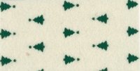 Kerst vilt print kerstboom creme met groen 30x40cm - Viltdeco 1