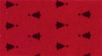 Kerst vilt print kerstboom rood 30x40cm - Viltdeco 1