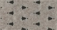 Kerst vilt print kerstboom beige gemeleerd 30x40cm - Viltdeco 1