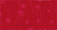 Kerst vilt print ster met lijnen, rood 30x40cm - Viltdeco 1