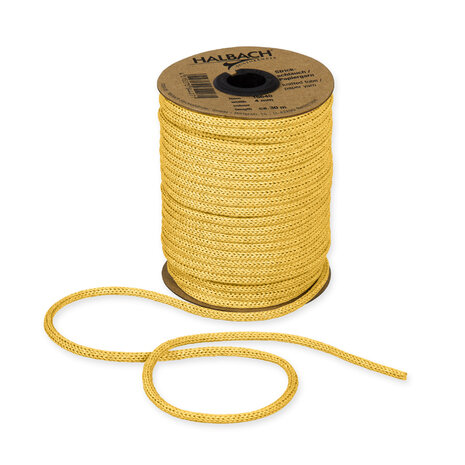 Knitted Paper Yarn Tubes, Geel, per rol 