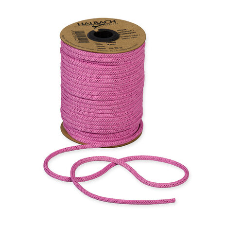 Knitted Paper Yarn Tubes, Roze, per rol 