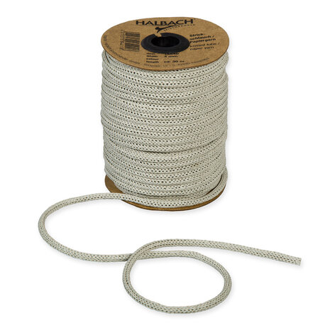 Knitted Paper Yarn Tubes, Groen Linnen, per rol 