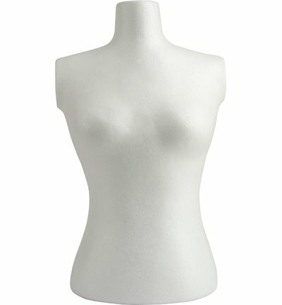 Piepschuim torso 30 cm hoog