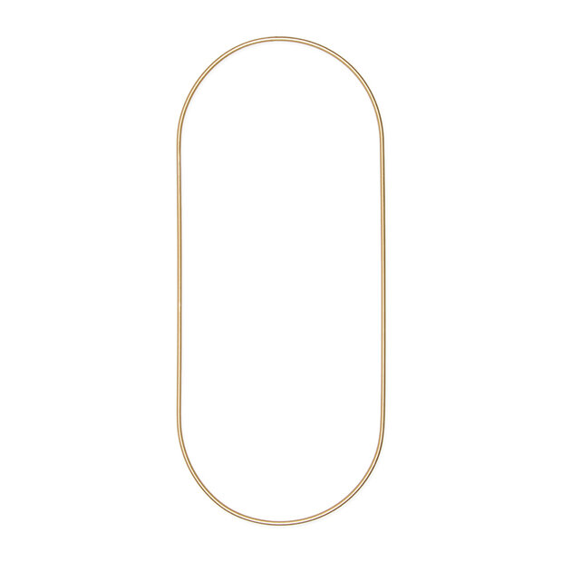 Metalen Ovaal, Goud, 40 cm