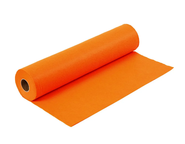 Vilt op rol 45cm x 5m fel oranje - Viltdeco