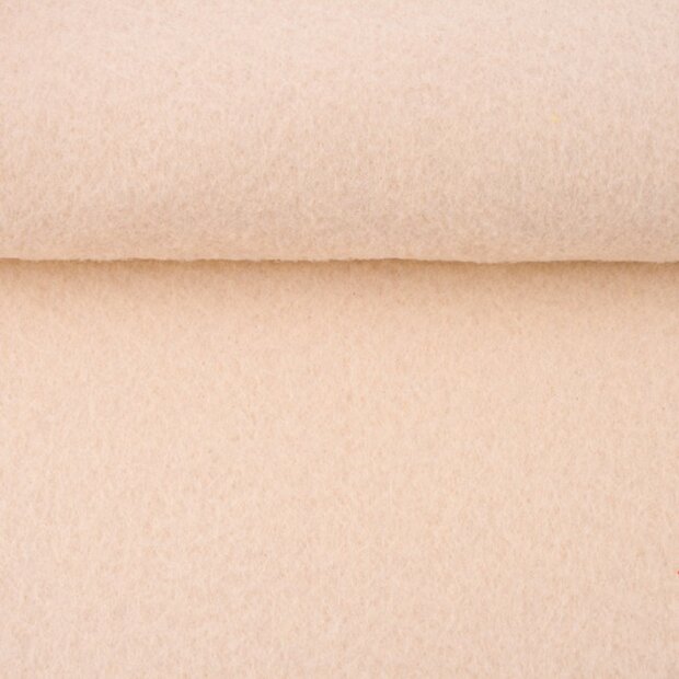 Vilt creme 1,5 mm dik 90 cm breed per meter