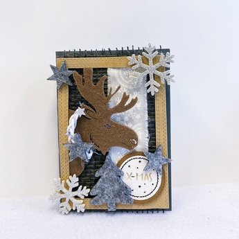 Kerstkaart Winter Eland Kerstkaart Winter Eland