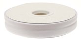 Biaisband gevouwen wit 20 mm
