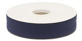 Biaisband gevouwen donker blauw 20 mm