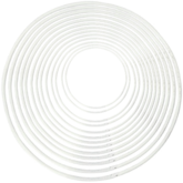 Metalen ringen Wit, verschillende afmetingen