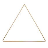 Metalen driehoek/ triangel, Goud