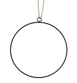 Ring Metaal, Zwart met ophang oog,  35 cm