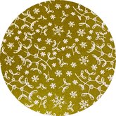 Vilt lap 30 x 40 cm, Olijf/Wit, print Mistletoe