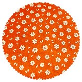 Vilt print, Mini Bloemetjes, 30 x 40 cm, Oranje Vilt print, Mini Bloemetjes, 30 x 40 cm, Oranje