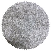 Glitter vilt, Grijs gemêleerd, 30 x 40 cm, 1mm dikte