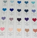 Kleurenkaart Vilt van het 30 x 40 cm vilt 1mm