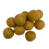 Vilt ballen, circa 2 cm, Salted Caramel, 10 st. per verpakking Vilt ballen, circa 2 cm, Salted Caramel, 10 st. per verpakking