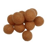 Vilt ballen, circa 2 cm, Sahara, 10 st. per verpakking Vilt ballen, circa 2 cm, Sahara, 10 st. per verpakking