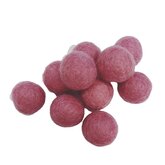 Vilt ballen, circa 2 cm, Dusty Rose, 10 st. per verpakking Vilt ballen, circa 2 cm, Dusty Rose, 10 st. per verpakking