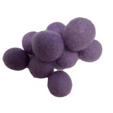 Vilt ballen, circa 2 cm, Donker Lavendel, 10 st. per verpakking Vilt ballen, circa 2 cm, Donker Lavendel, 10 st. per verpakking