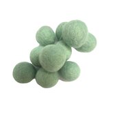 Vilt ballen, circa 2 cm, Mint, 10 st. per verpakking Vilt ballen, circa 2 cm, Mint, 10 st. per verpakking