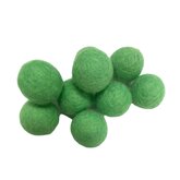 Vilt ballen, circa 2 cm, Jade Groen, 10 st. per verpakking Vilt ballen, circa 2 cm, Jade Groen, 10 st. per verpakking