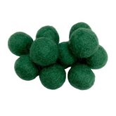 Vilt ballen, circa 2 cm, Kerst Groen, 10 st. per verpakking Vilt ballen, circa 2 cm, Kerst Groen, 10 st. per verpakking