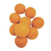 Vilt ballen, circa 2 cm, Mandarijn Oranje, 10 st. per verpakking Vilt ballen, circa 2 cm, Mandarijn Oranje, 10 st. per verpakking