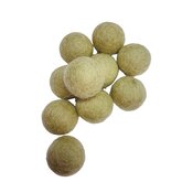 Vilt ballen, circa 2 cm, Eucalyptus Grijs, 10 st. per verpakking Vilt ballen, circa 2 cm, Eucalyptus Grijs, 10 st. per verpakking