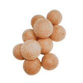 Vilt ballen, circa 2 cm, Zalm Bruin, 10 st. per verpakking Vilt ballen, circa 2 cm, Zalm Bruin, 10 st. per verpakking