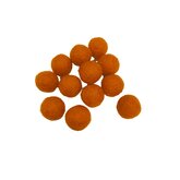 Vilt balletjes 15 mm, Oranje, 12st.