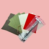 Materialen Set voor patroon & werkbeschrijving Candy Cane slinger