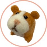 Handgemaakte wol vilt hanger, Cavia