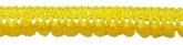Mini pom pom band oker geel 10 mm breed per meter